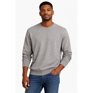 Steven Alan Men’s Crewneck Sweatshirt – Gray – Size L – 100% Cotton
